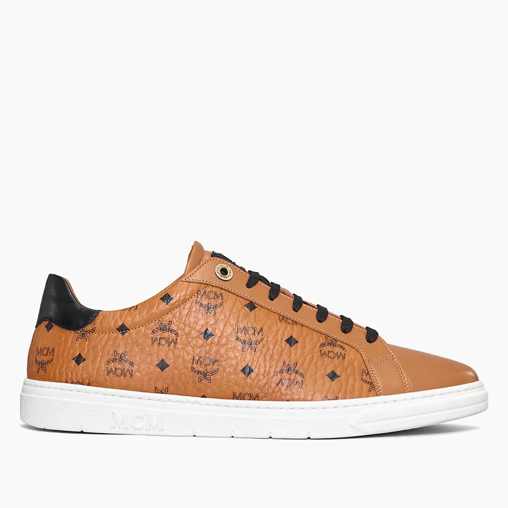 MCM Terrain Derby Visetos Logo Sneakers